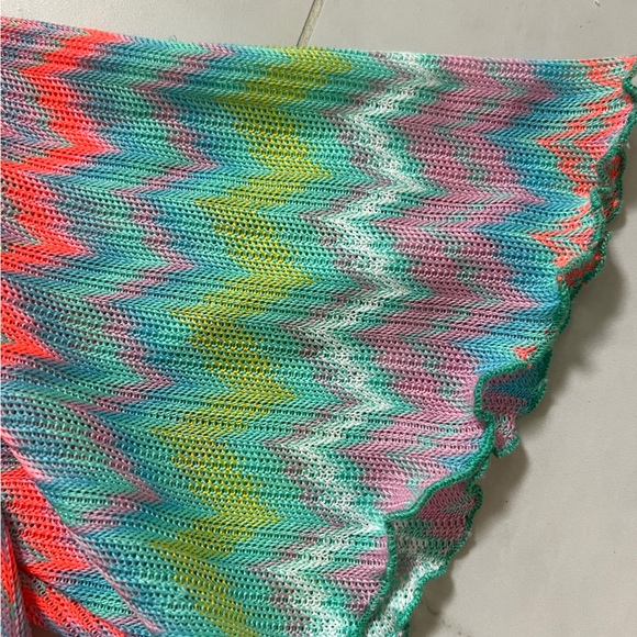 Revolve Lovers + Friends Multicolor Zigzag Top and shorts set XS rainbow - Picture 3 of 5